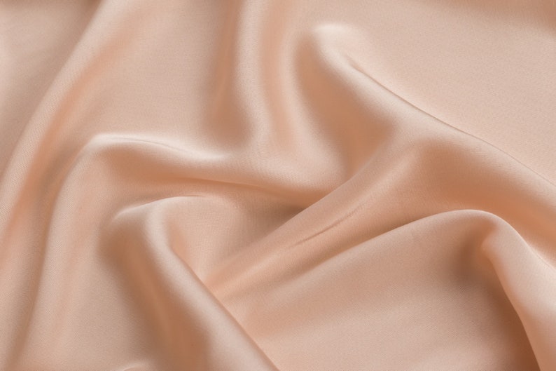 Silk Armani fabric by the yard / Satin fabrics for eye masks Etsy