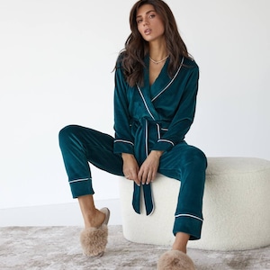 Pyjama&#39;s op maat dames | Gepersonaliseerde pyjama | Vakantiepyjama | Pyjamabroek | Pyjamaset dames | Kerstpyjama | Cadeau voor haar