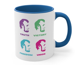 Neon Lincoln History Mug | History Lovers | Fun History | History Teacher Gift | Political Novelty | Election of 1860 | United State History