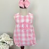 Easter Gingham - Aqua Cross Adalyn Bubble main image 0