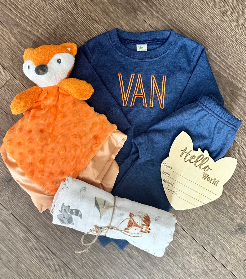 Baby Boy Gift Box, Fox Theme Gift Box, Newborn Gift, Baby Shower Gift