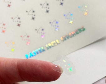 Sparkle Stickers, Holographic Sparkle Stickers Option, Star Stickers, Sparkly Stickers, Space Stickers, Planner Sticker, BuJo Stickers