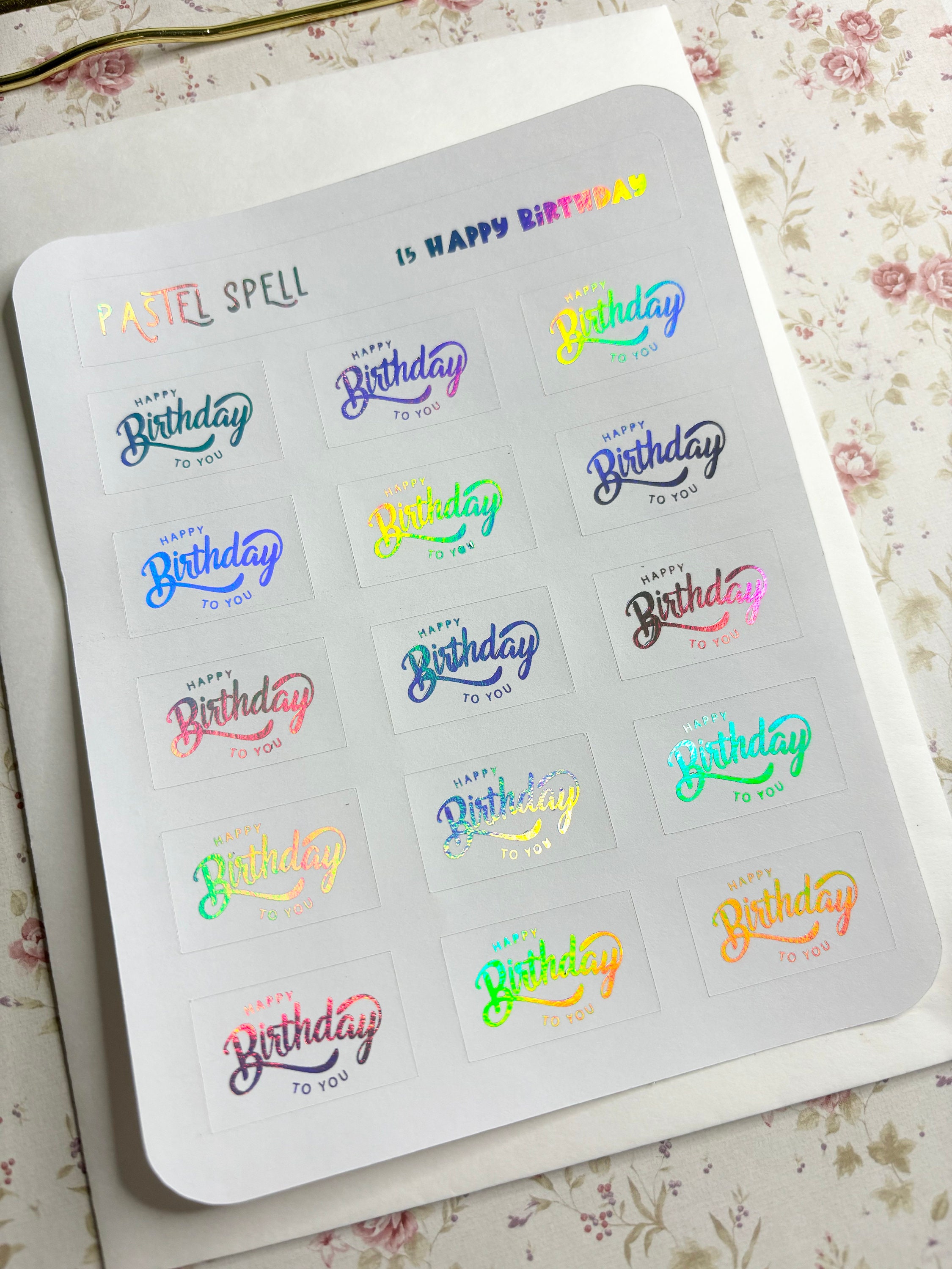 Happy Birthday Card Holographic - Etsy