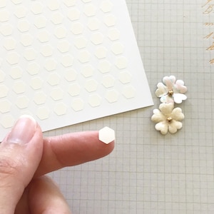 White Vinyl Honeycomb Stickers, Hexagon Stickers, Bee Stickers, Planner Stickers