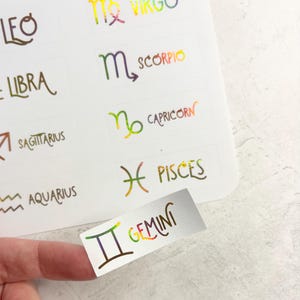 Zodiac Sun Sign Stickers