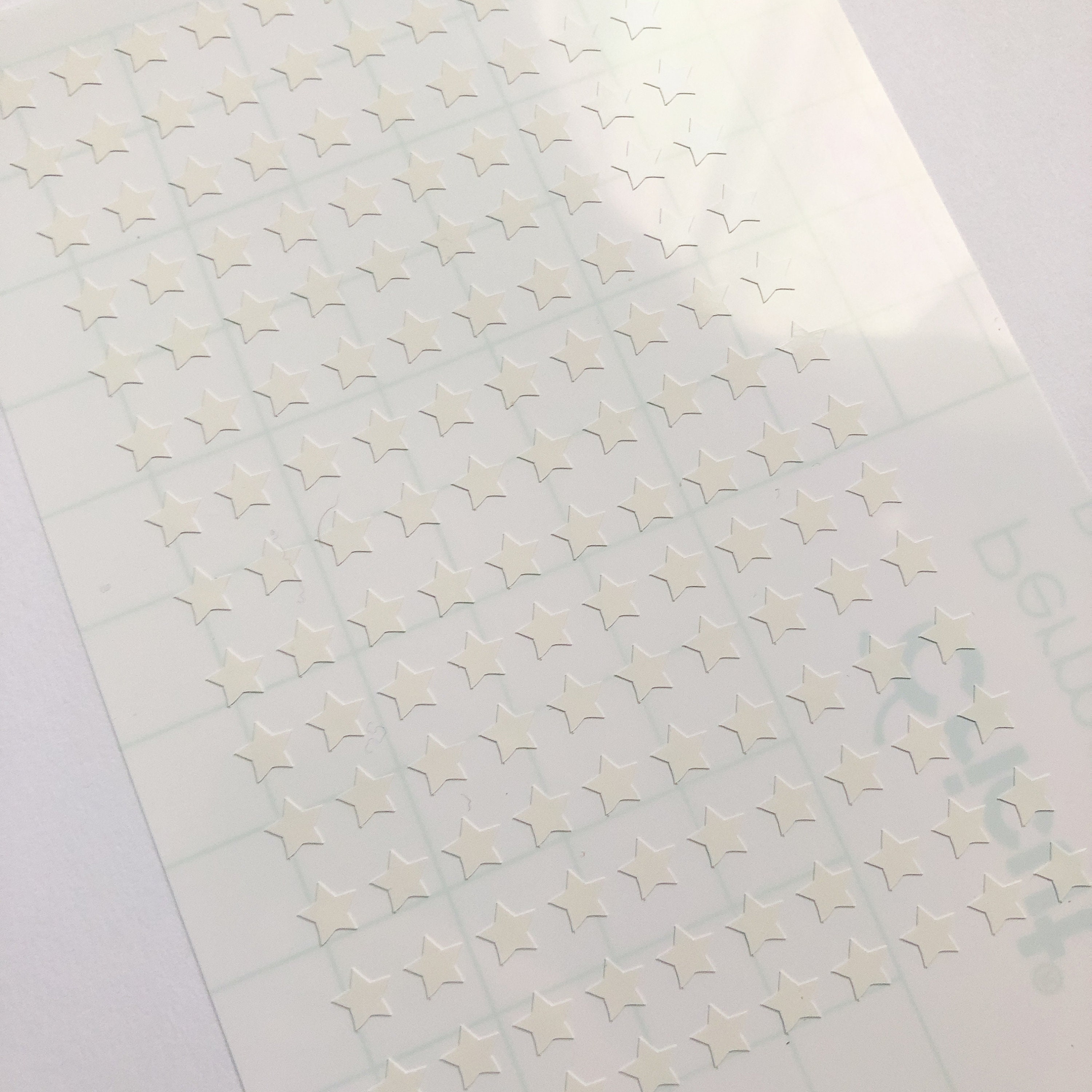 6mm Glossy White Star Stickers Vinyl 6mm Star Stickers Etsy