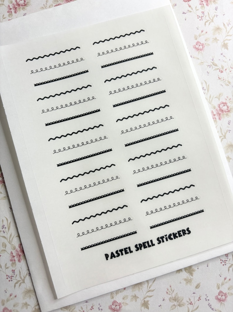 Divider Stickers for Planners, Adhesive Borders for Journals - Etsy