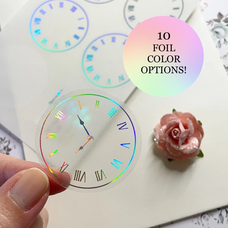 Clock Face Stickers With Individual Hands Clear Steampunk Etsy