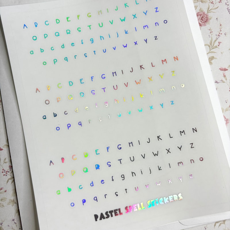 Letter Stickers - Etsy