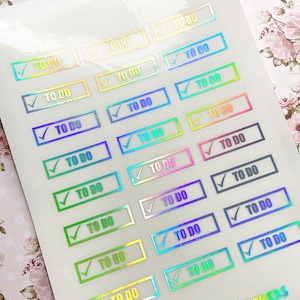 TO DO Stickers 30x10mm Schedule Stickers for Planners, Bullet Journals or Stickers For Calendars