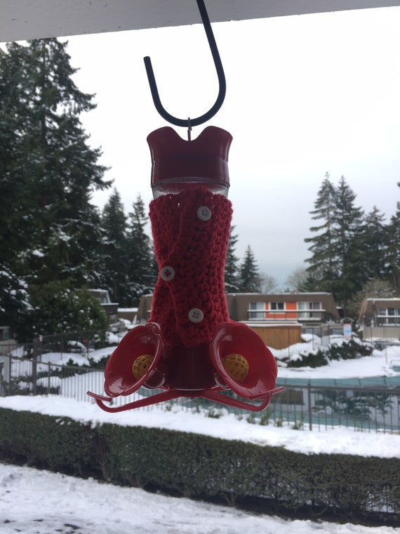 Hummingbird Feeder Coozy Etsy