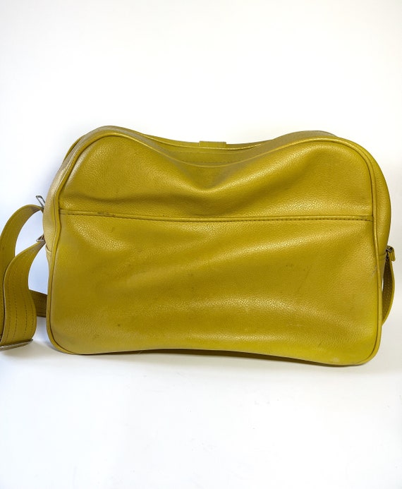 Vintage Samsonite Mustard/Yellow Travel Bag, Vint… - image 4