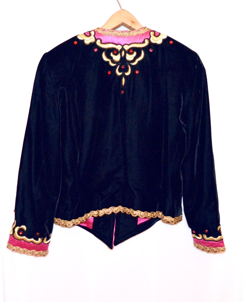 Vintage MARGARETHA LEY ESCADA Velvet Bolero Style Jacket | Etsy