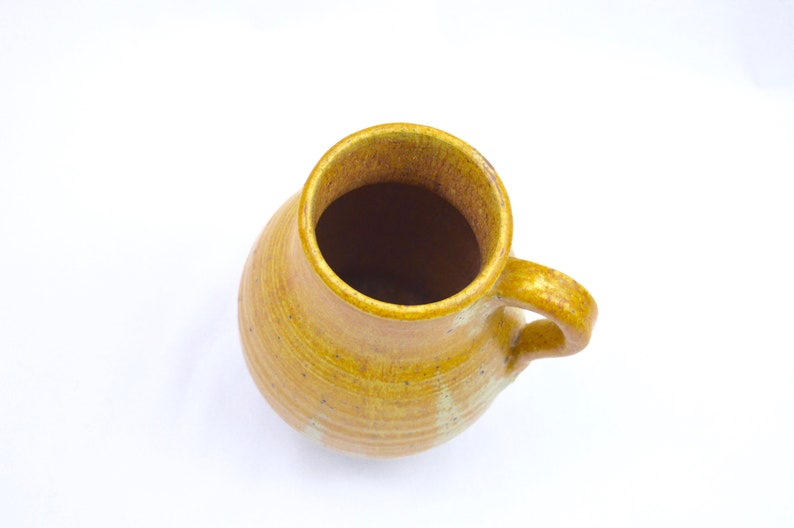 Studio Pottery Jug Vintage Pottery Jug Handmade Pottery Clay Jug