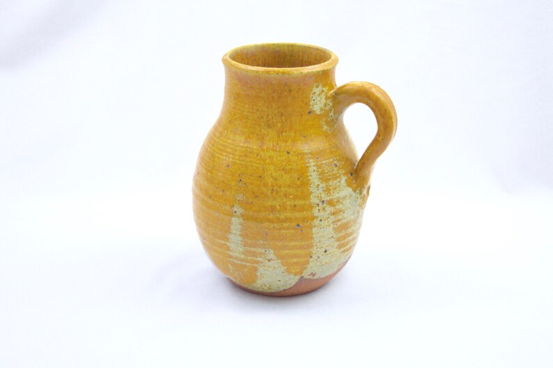 Studio Pottery Jug Vintage Pottery Jug Handmade Pottery Clay Jug