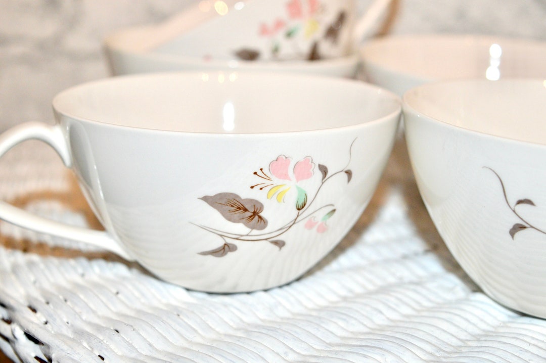 5 Kokura Ware Clifton Tea Cups Kokura Japan Mid Century Etsy