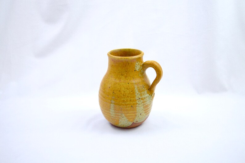 Studio Pottery Jug Vintage Pottery Jug Handmade Pottery Clay Jug