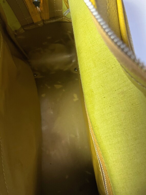 Vintage Samsonite Mustard/Yellow Travel Bag, Vint… - image 6
