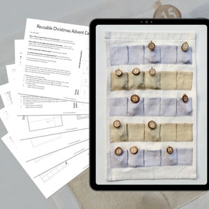 Herbruikbare kerst adventskalender PDF Naaipatroon & Instructies