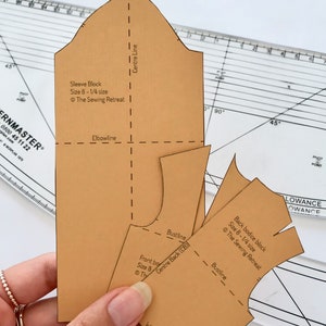 Printable Quarter-scale Bodice and Sleeve Pattern Blocks - Etsy