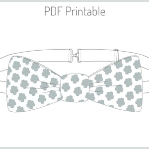Bow Tie PDF Sewing Instructions With Illustrations - Etsy