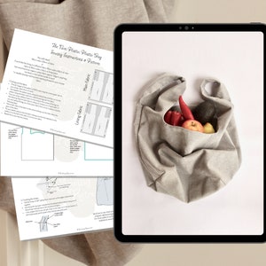 Umweltfreundliche Einkaufstasche PDF Schnittmuster & Anleitung