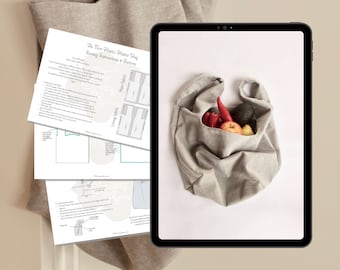 Umweltfreundliche Einkaufstasche PDF Schnittmuster & Anleitung