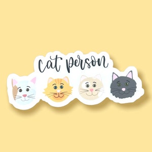 Cat Person Sticker
