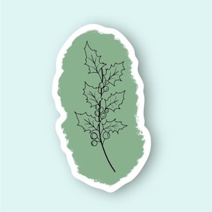 December Birthflower Sticker