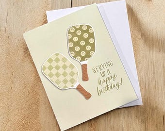 Pickleball Karte zum Geburtstag