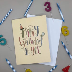 Carte pour lettres lunatique joyeux anniversaire