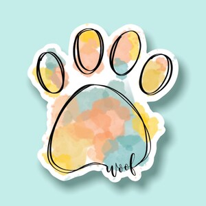 Woof Sticker