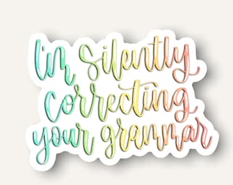 Correcting Grammar Sticker