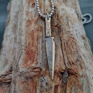 Mes Ketting Mannen Mes Hanger Mes Sieraden Miniatuur Mes