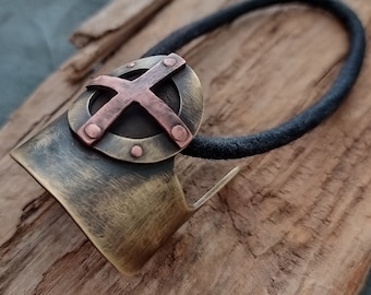 Viking Uchwyt na kucyk Metalowy uchwyt na kucyk Viking Drakkar Opaska do włosów