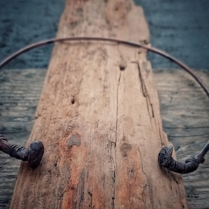 Torc Necklace  Copper Choker Necklace  Copper Torc Necklace  Copper Torque  Open Choker Cuff  Tribal Collar Necklace  Mushrooms Jewelry