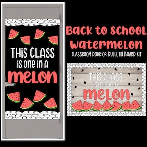 This Class is One in a Melon Bulletin Board Kit, DIY, Classroom Decor, Watermelon Decor