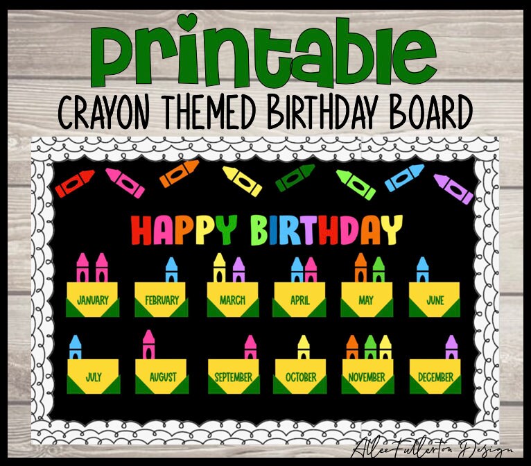 Wildflowers Birthdays Mini Bulletin Board - Learning Tree Educational