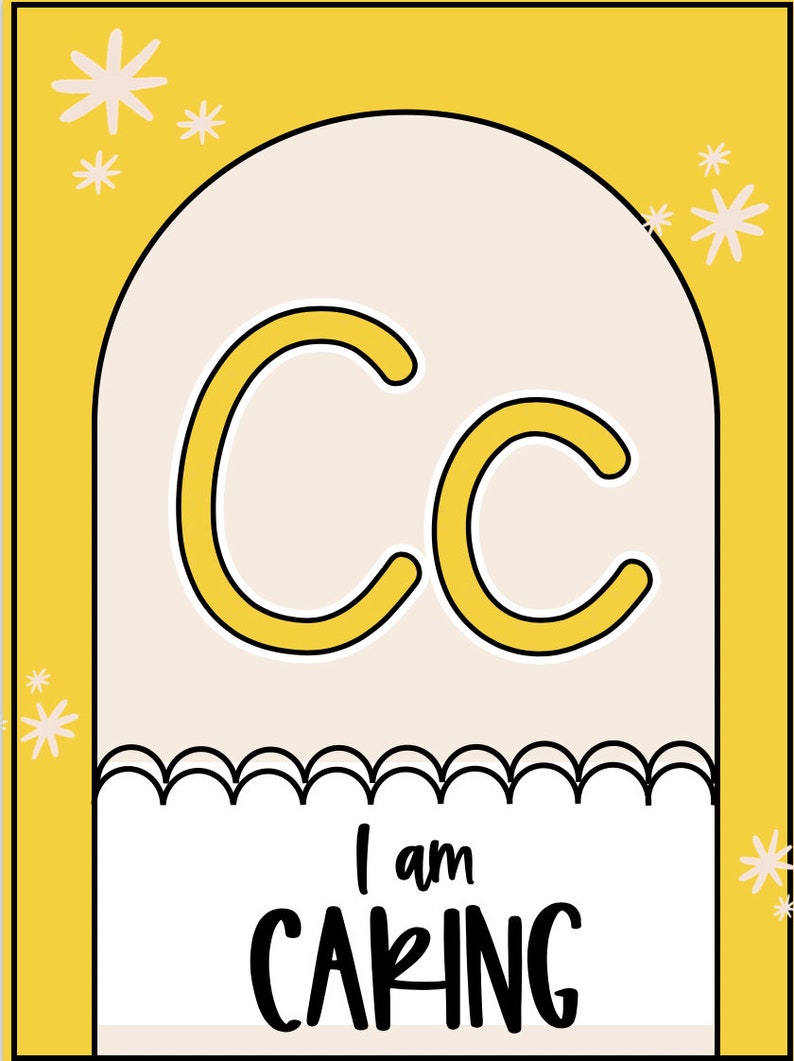 Affirmation Alphabet Posters, Printable Poster, Cursive and Print - Etsy