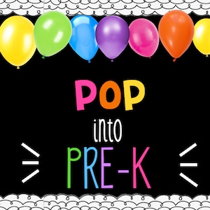 DIGITAL Bulletin Board, Pop into _____Grade, teacher decor