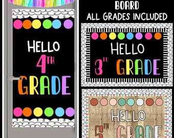 Hello Grade Level, Welcome Sign, Back to School