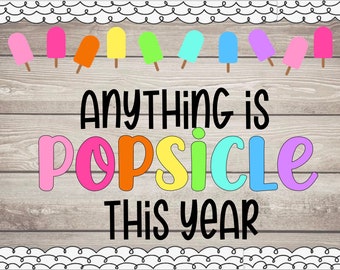 Popsicle Bulletin Board Kit: Back to School Printable Decor (DIY)