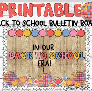 In Our Back To School Era prikbordkit, afdrukbare kit