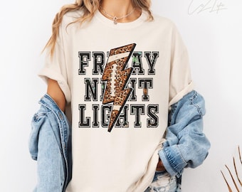 Friday Night Lights, football- Comfort Colors T-shirt