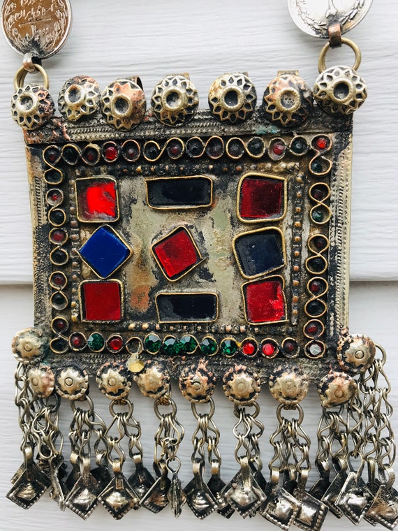 Ethnic Vintage Kuchi Afghan Banjara Afghan Beaded