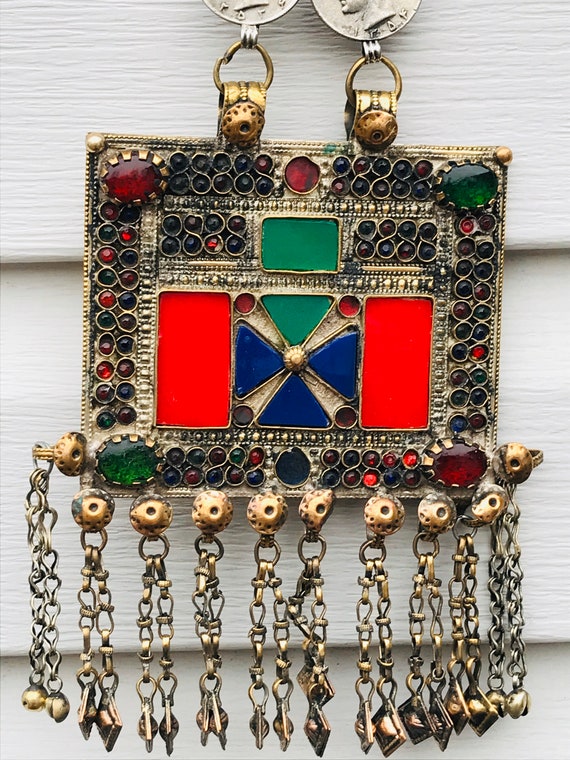 Ethnic Vintage Kuchi Afghan Banjara Afghan Beaded