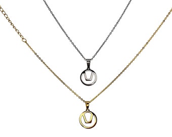Swinger Symbol Stainless Steel Necklace