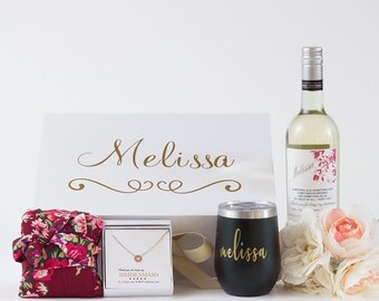 bridesmaid robe gift set