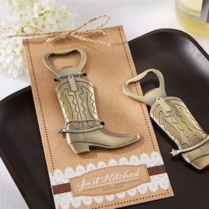 Wedding Favors | Personalized "Boot" Bottle Opener | Bulk Wedding Favor Bottle Openers | Western Themed Wedding