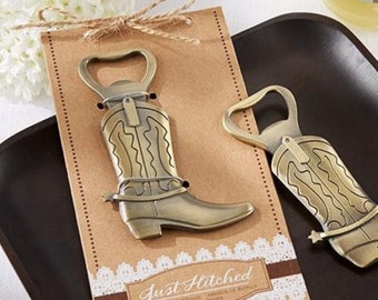 Wedding Favors | Personalized "Boot" Bottle Opener | Bulk Wedding Favor Bottle Openers | Western Themed Wedding